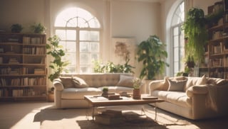 Ultra-Realistic Cozy Living Room
