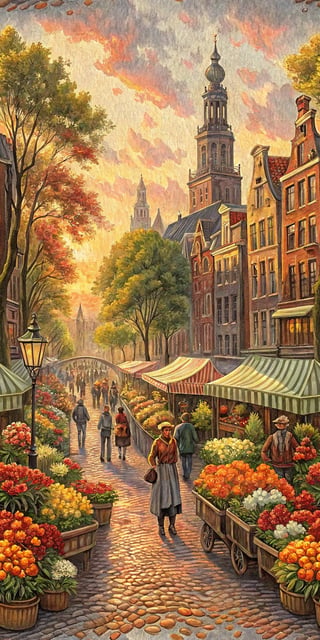 Vivid Urban Oil Painting Market