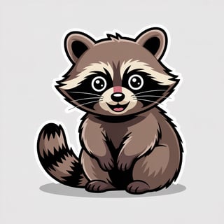 Curious Raccoon Vector Art