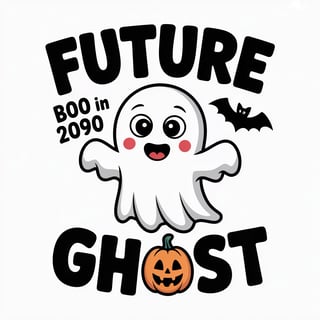 Funny Halloween Toddler Ghost T-Shirt