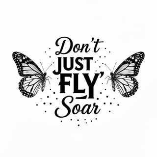 Black & White Motivational Quote Design