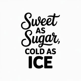 Minimalist Sweet Sugar Typography