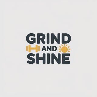 Grind and Shine Icon Badge