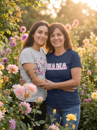 Mother and Daughter Outdoor Portrait