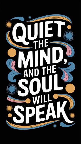 Quiet the Mind T-Shirt Design