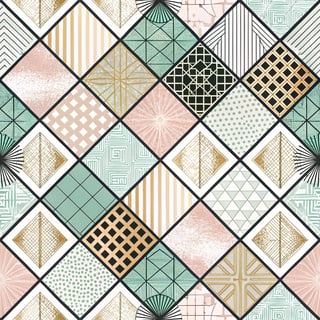 Mid-Century Geometric Pattern