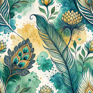 Vibrant Abstract Watercolor Pattern