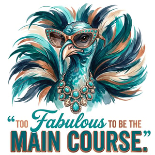 Glam Thanksgiving Turkey Portrait