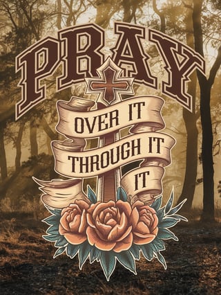 Vintage Christian Tattoo T-Shirt Design