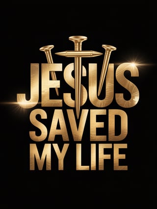 Jesus Saved My Life Religious Design