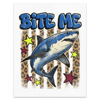 Bite Me Shark Punk Graphic Tee