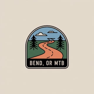Vintage MTB Trail Marker Badge