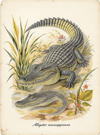 Vintage Florida American Alligator Plate