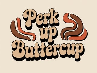 Vintage Coffee Graphic with 70s Style