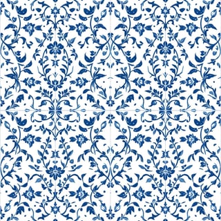 Blue Floral Pattern Design