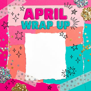 Hot Pink Teal Coral Scrapbook Frame