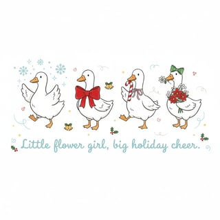 Christmas Flower Girl Design