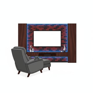 Stylized Man Cave Vector Art