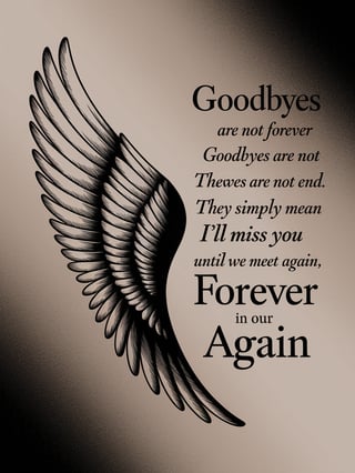 Minimalistic Black and White Angel Wing