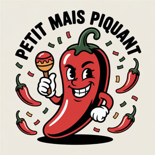 Funny Red Jalapeño Cartoon