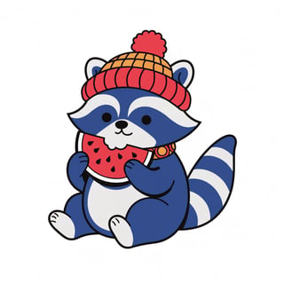 Cute Wild Raccoon Clipart