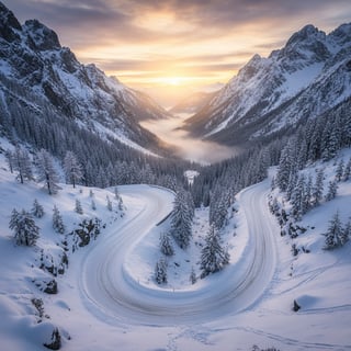 Snowy Mountain Pass