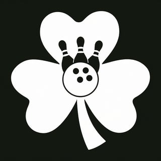 Bowling Ball Shamrock Clover Design