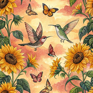 3D Sunflower Tile Sheet