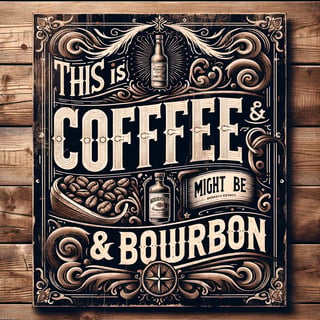 Vintage Western Coffee & Bourbon Design