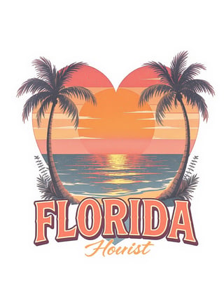 Retro Florida Valentine Shirt Art