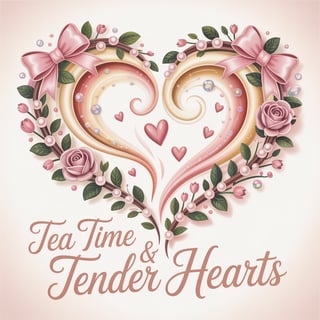 Heart-Shaped Steam with Pink Bows