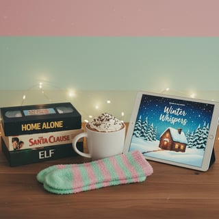 Cozy Holiday Movie Night Setup
