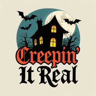Creepin' It Real Spooky T-Shirt Design