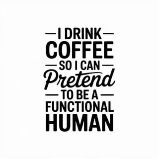 Minimalist Coffee Quote Design
