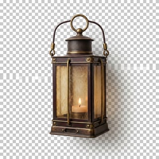 Photorealistic Dim Lantern Studio Cutout