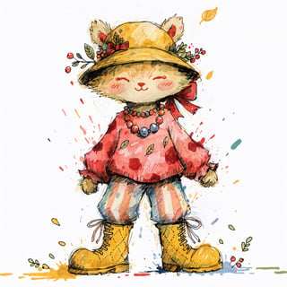 Whimsical Woodland Animal Character