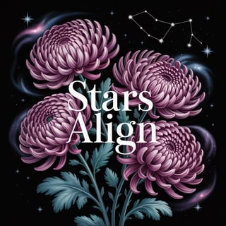 Chrysanthemums with Scorpio Constellation