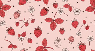 Vintage Strawberry Surface Pattern