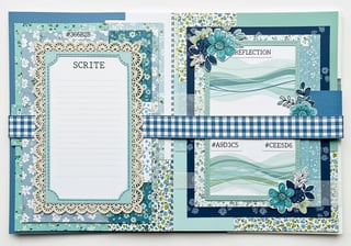 Blue-Green Bible Journaling Page