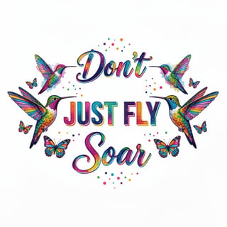Bright Multi-Colored Motivational Quote