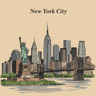 NYC Hand-Drawn Sketch Design