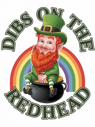 Charming Redhead Leprechaun Design