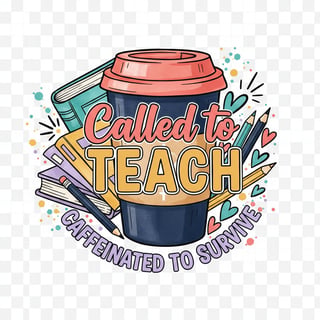 Teacher Coffee Bible Watercolor Transfer