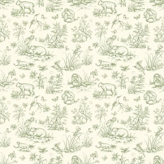 Seamless Tropical Toile de Jouy Pattern