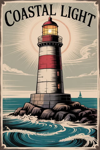 Vintage Lighthouse Illustration