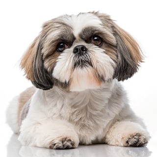 Cute Shih Tzu Face with Paws