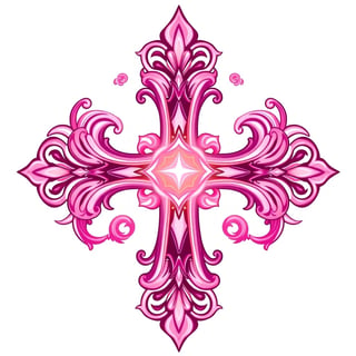 Symmetrical Fantasy Cross Illustration