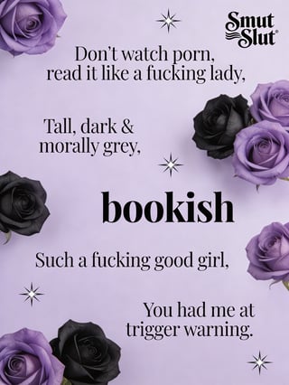 Dark Romance Bookish Quote Design