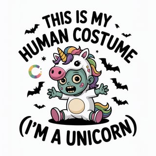 Funny Halloween Kids T-Shirt Design