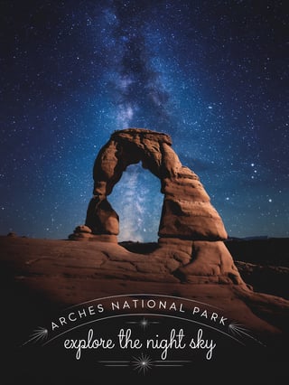 Starry Night at Arches National Park